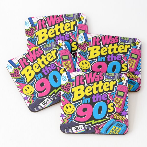 Item preview, It Was Better in the 90's Neon designed and sold by CerealBoxInk.