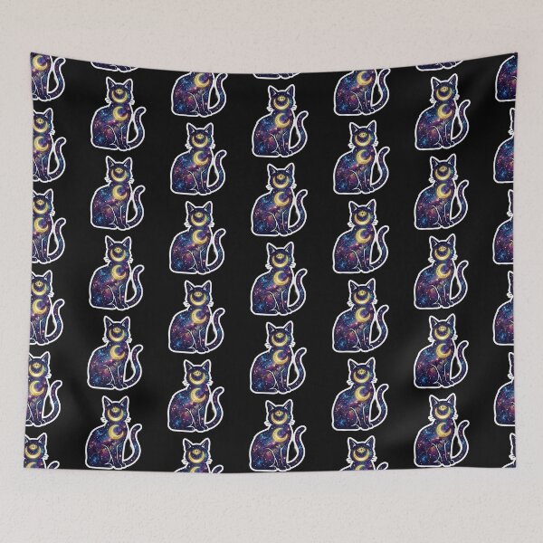 Item preview, Cosmic Occult Galaxy Cat Sticker designed and sold by CatstheticShop1.