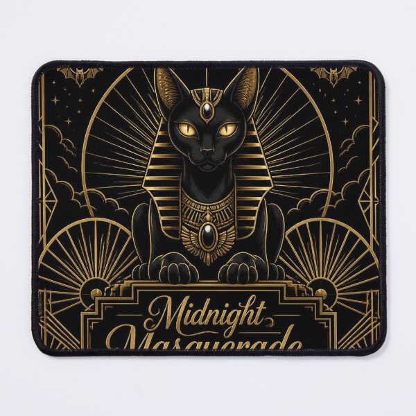 Item preview, Sphinx Cat Art Deco Halloween Shirt | Midnight Masquerade designed and sold by SunnyDesign82.