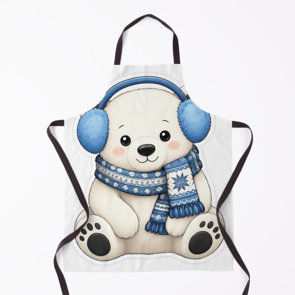 Item preview, Cozy Winter Polar Bear designed and sold by Funky Fable studio.
