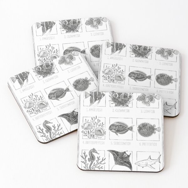 Item preview, Fish Are Friends Not Food – Vintage Marine Life Chalk Sketch designed and sold by Cuatcho.