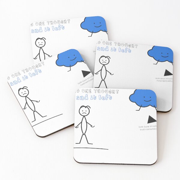 Item preview, I Had One Thought and It Left – Funny Minimal Doodle Design designed and sold by FlamoArt.