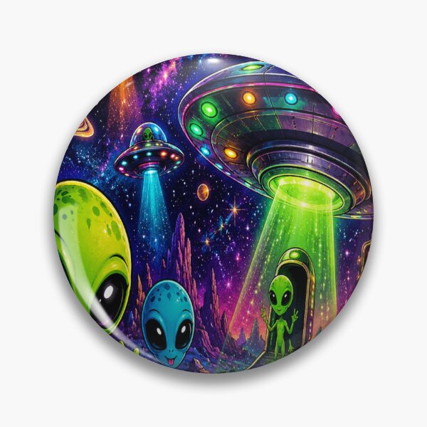 Item preview, Peaceful Cute Space Aliens  designed and sold by DazzleKitty.