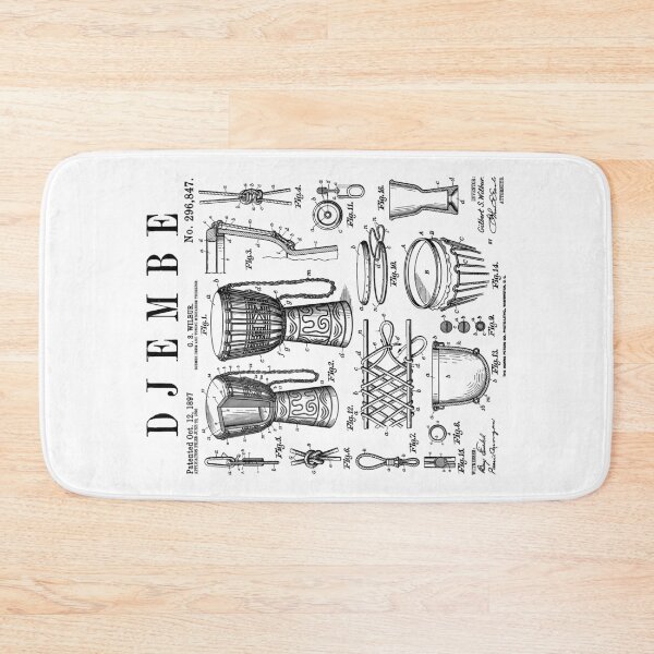 Item preview, Djembe Drum African Drummer Drumming Music Vintage Patent designed and sold by GrandeDuc.
