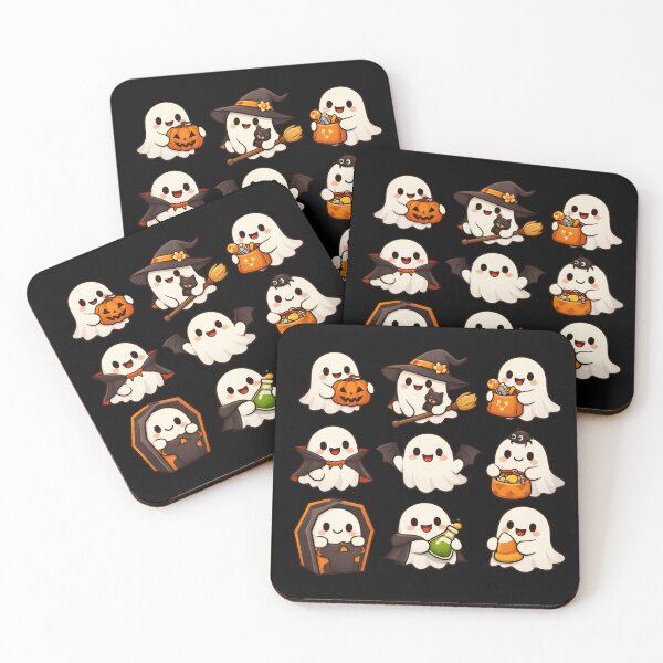 Item preview, Cute Halloween Ghost Sticker Pack Kawaii Spooky Boo Halloween Gift designed and sold by Artycom.