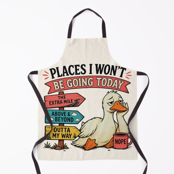 Item preview, Funny Sarcastic Lazy Tired Goose - Places I Won't Be Going Today designed and sold by legendaryskins.