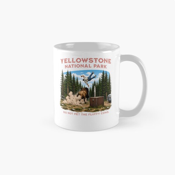 Item preview, Yellowstone National Park Do Not Pet The Fluffy Cows Vintage designed and sold by Apparel-Vortex.
