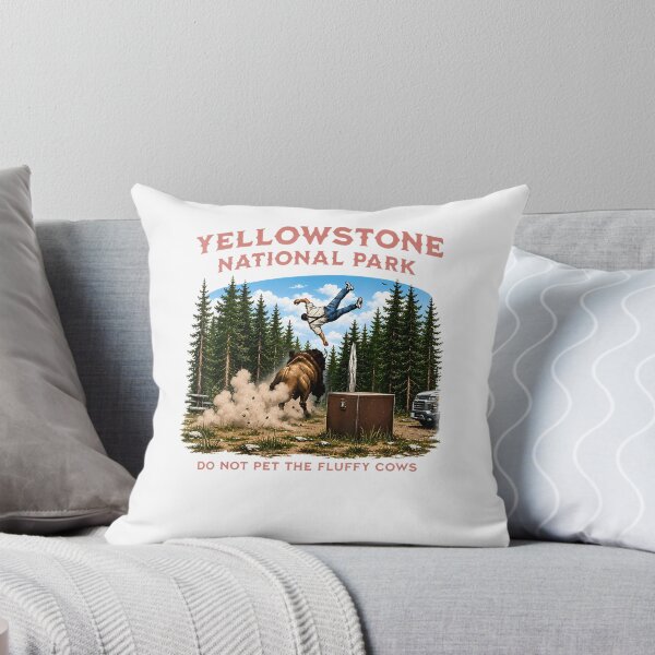 Item preview, Yellowstone National Park Do Not Pet The Fluffy Cows Vintage designed and sold by Apparel-Vortex.