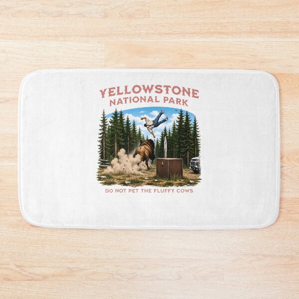 Item preview, Yellowstone National Park Do Not Pet The Fluffy Cows Vintage designed and sold by Apparel-Vortex.