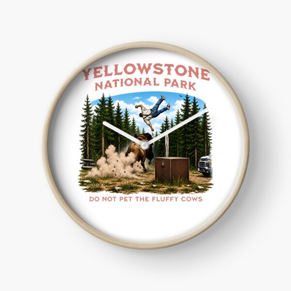 Item preview, Yellowstone National Park Do Not Pet The Fluffy Cows Vintage designed and sold by Apparel-Vortex.