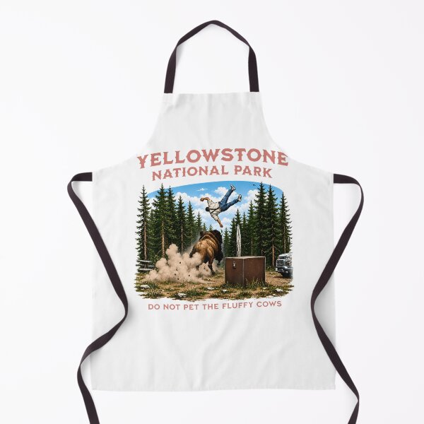 Item preview, Yellowstone National Park Do Not Pet The Fluffy Cows Vintage designed and sold by Apparel-Vortex.