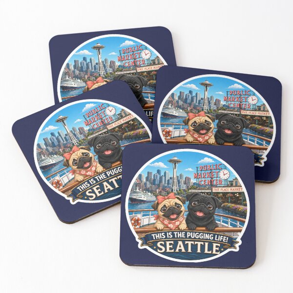Item preview, Seattle, Washington - This is the Pugging Life designed and sold by MargaritaGRL.
