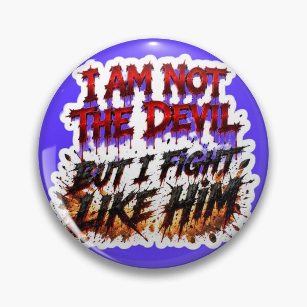 Item preview, I Am Not The Devil But I Fight Like Him - Dark Gothic Horror Sticker designed and sold by Scro-Ciob-Shop.