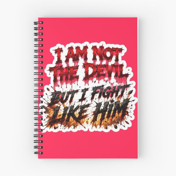 Item preview, I Am Not The Devil But I Fight Like Him - Dark Gothic Horror Sticker designed and sold by Scro-Ciob-Shop.