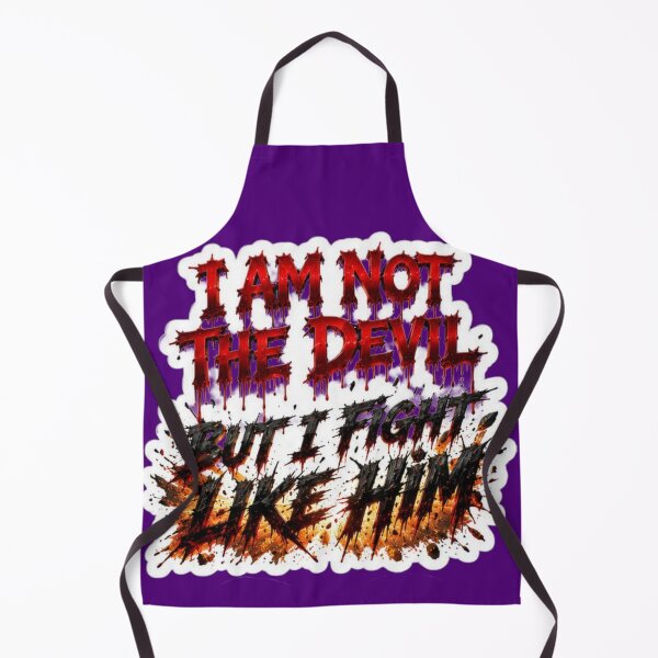 Item preview, I Am Not The Devil But I Fight Like Him - Dark Gothic Horror Sticker designed and sold by Scro-Ciob-Shop.