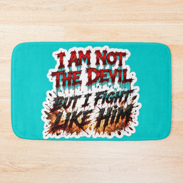 Item preview, I Am Not The Devil But I Fight Like Him - Dark Gothic Horror Sticker designed and sold by Scro-Ciob-Shop.