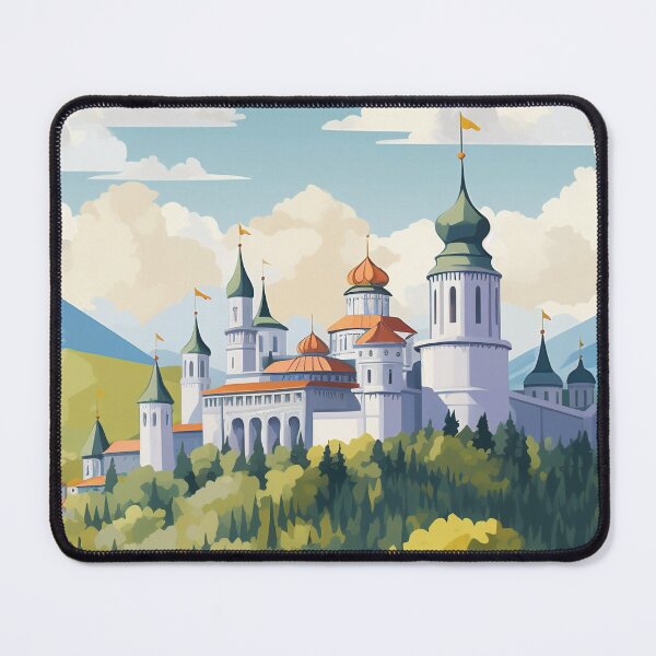 Item preview, Ukraine – Countryside Church Landscape Art designed and sold by MarkedArtPrints.