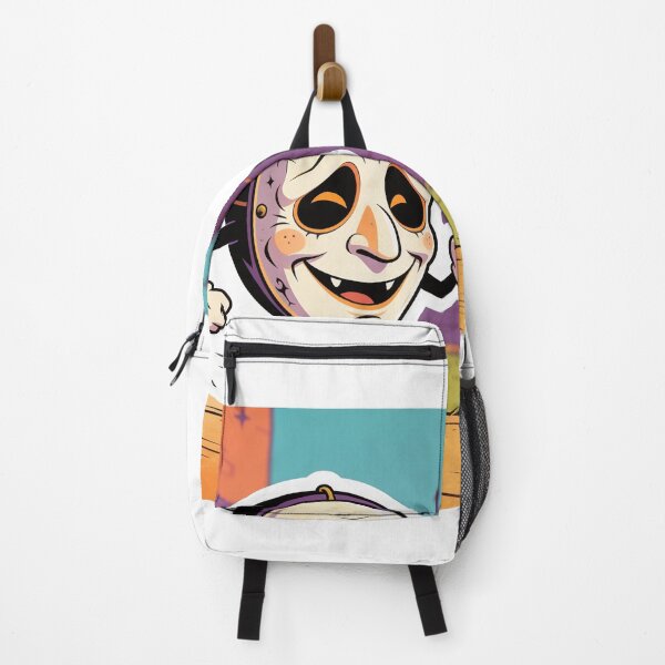 Item preview, Cute Running Halloween Mask Cartoon Funny Spooky Character Sticker designed and sold by OksArtStudio.