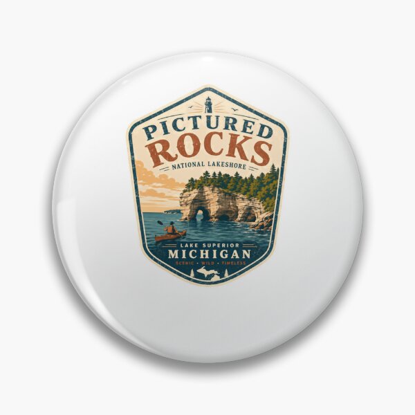 Item preview, Pictured Rocks National Lakeshore Lake Superior Michigan Scenic Wild Timeless Travel designed and sold by Simsimah26Parks.