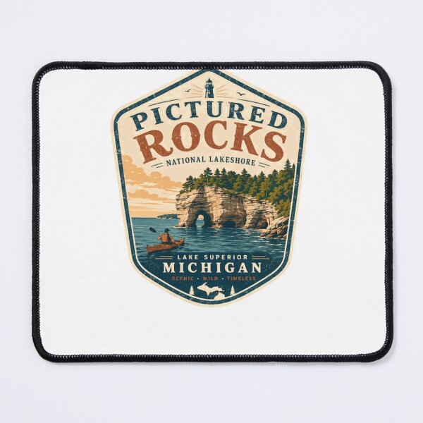 Item preview, Pictured Rocks National Lakeshore Lake Superior Michigan Scenic Wild Timeless Travel designed and sold by Simsimah26Parks.