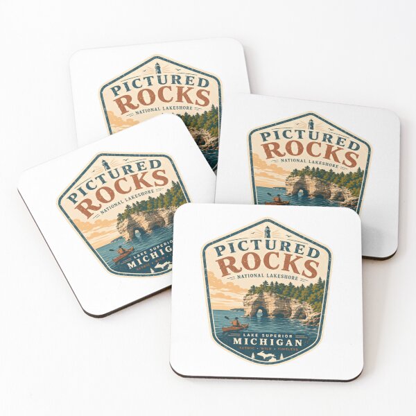 Item preview, Pictured Rocks National Lakeshore Lake Superior Michigan Scenic Wild Timeless Travel designed and sold by Simsimah26Parks.
