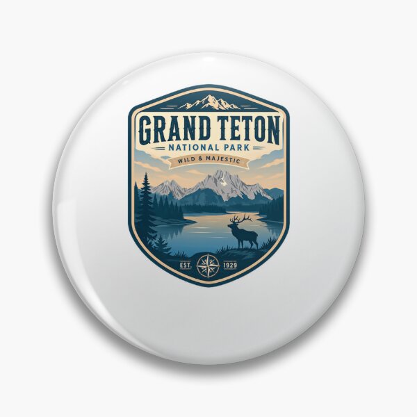 Item preview, Grand Teton National Park Wild & Majestic Est. 1929 Wyoming Travel Souvenir National Park Visitor designed and sold by Simsimah26Parks.