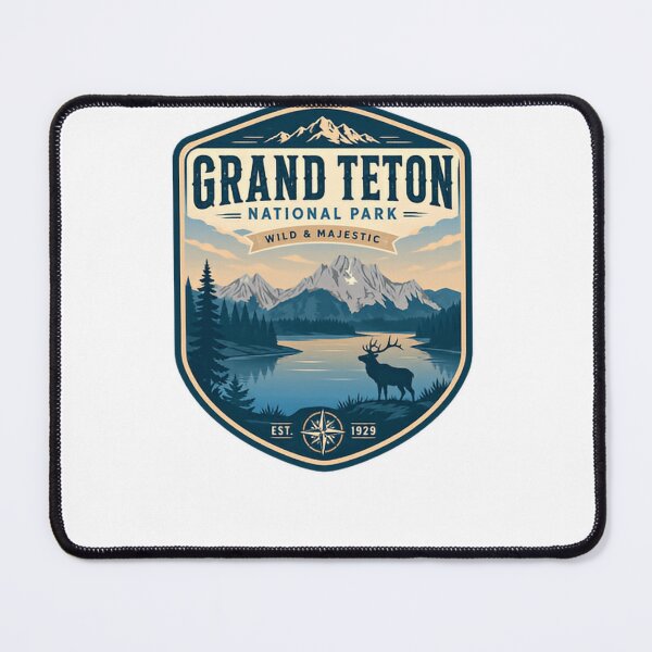 Item preview, Grand Teton National Park Wild & Majestic Est. 1929 Wyoming Travel Souvenir National Park Visitor designed and sold by Simsimah26Parks.