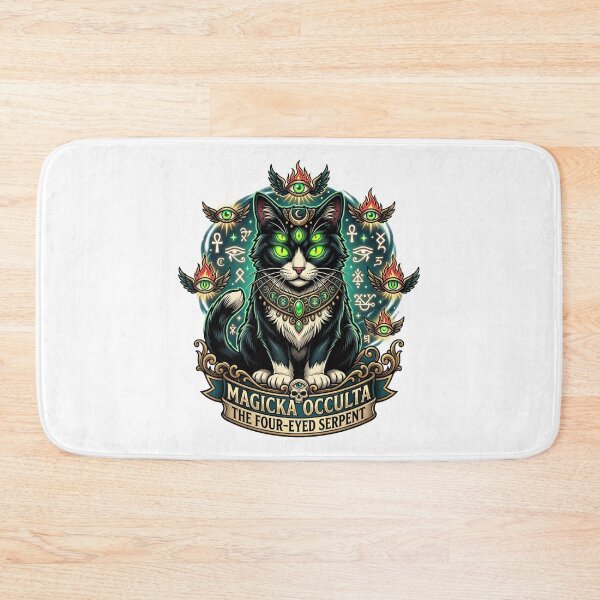Item preview, Occult Tuxedo Cat: The Four-Eyed Mystic designed and sold by CatstheticShop1.