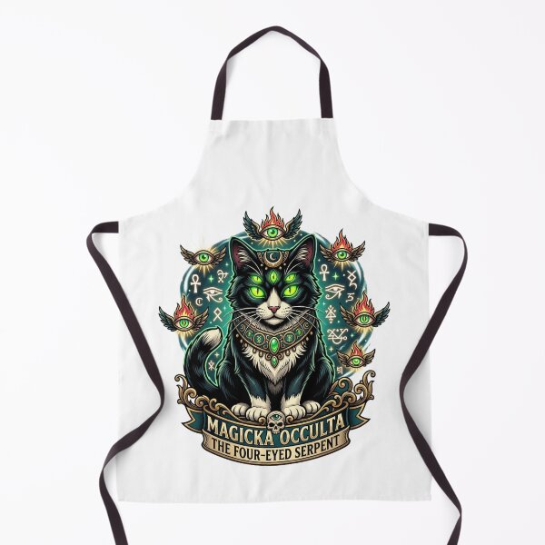 Item preview, Occult Tuxedo Cat: The Four-Eyed Mystic designed and sold by CatstheticShop1.