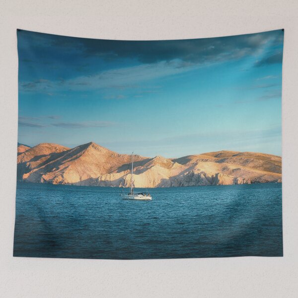 Item preview, Prvić Island in Kvarner Bay with sailboat near Krk, Croatia designed and sold by RastislavS.