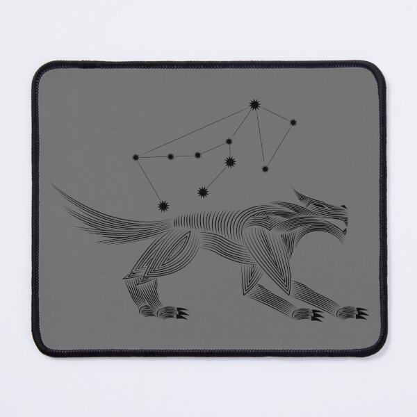 Item preview, Lupus Constellation Wolf Black Minimalist Line Art designed and sold by JAMerArc.