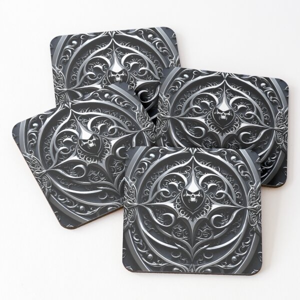 Item preview, Gothic Baroque Demon Armor Filigree Pattern designed and sold by CuteSlothWorld.