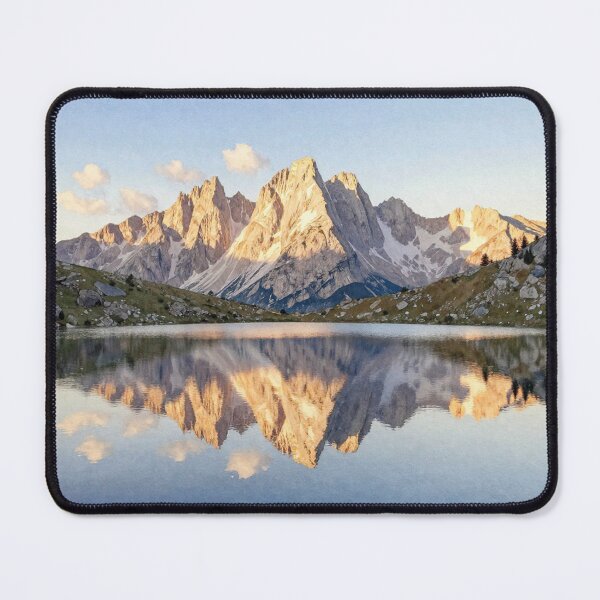 Item preview, Gran Sasso Italian massif at the sunrise watercolor designed and sold by WildArtIT.
