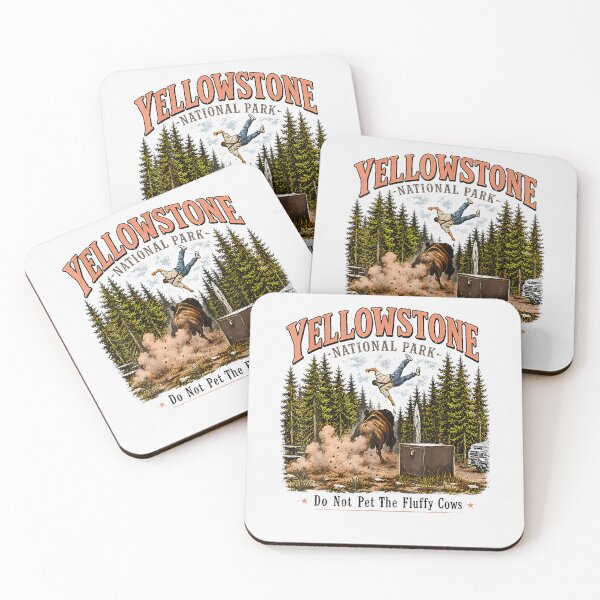 Item preview, Yellowstone National Park Do Not Pet The Fluffy Cows Vintage designed and sold by Apparel-Vortex.