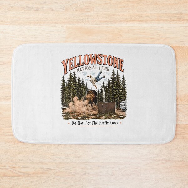 Item preview, Yellowstone National Park Do Not Pet The Fluffy Cows Vintage designed and sold by Apparel-Vortex.