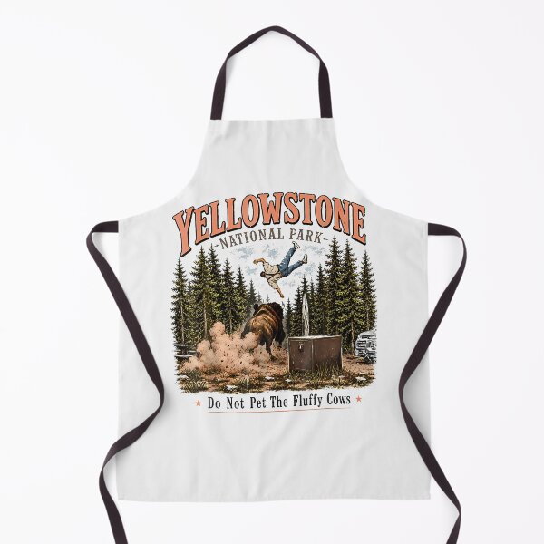 Item preview, Yellowstone National Park Do Not Pet The Fluffy Cows Vintage designed and sold by Apparel-Vortex.