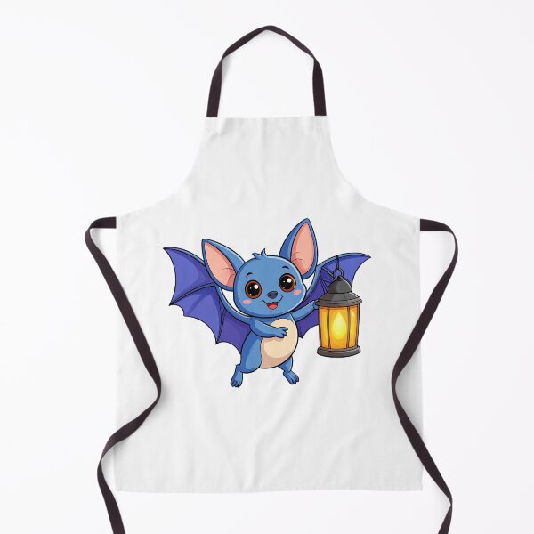 Item preview, Cute Bat Holding a Lantern Kawaii Halloween Cartoon Sticker designed and sold by OksArtStudio.