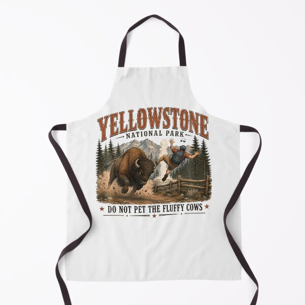 Item preview, Yellowstone National Park Do Not Pet The Fluffy Cows Vintage designed and sold by Apparel-Vortex.