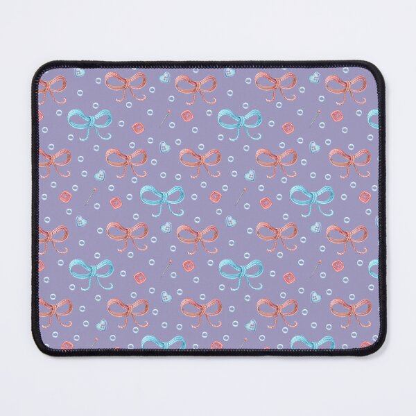 Item preview, Watercolor Knitting Bows Seamless Pattern with Buttons and Sewing Accessories designed and sold by White Rabbit Design .