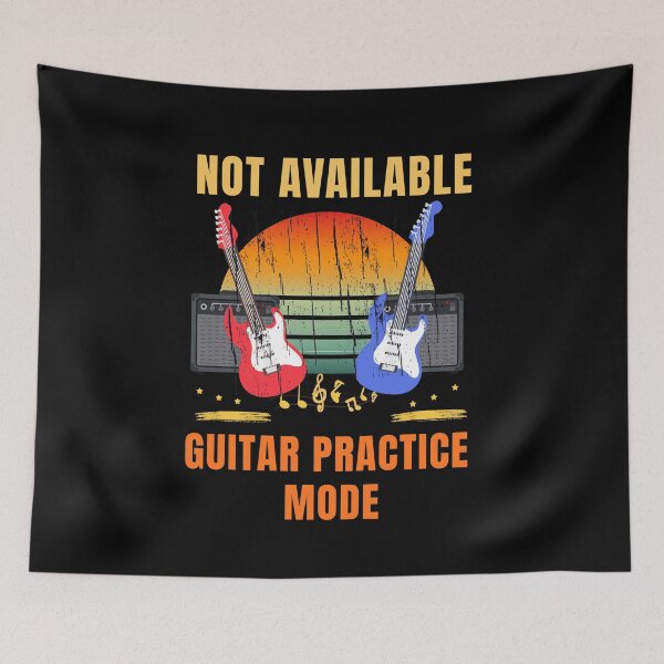 Item preview, Not Available Guitar Practice Mode Funny Guitar Player Design designed and sold by Joyful-Pixel.