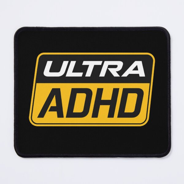 Item preview, Funny Ultra ADHD Tech Logo Parody Neurodiversity designed and sold by ICANTWithoutCOFFEE.