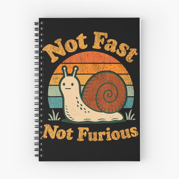 Item preview, Not Fast Not Furious Funny Snail Pace Funny Retro Sunset designed and sold by Apparel-Vortex.
