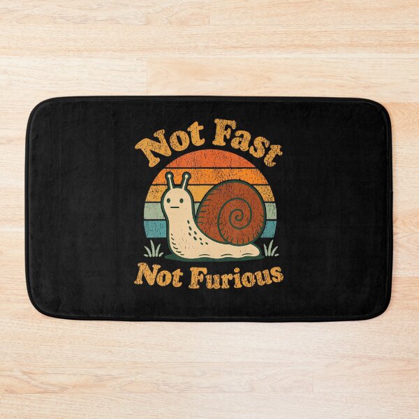 Item preview, Not Fast Not Furious Funny Snail Pace Funny Retro Sunset designed and sold by Apparel-Vortex.