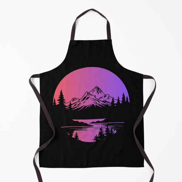 Item preview, purple aurora borealis mountain designed and sold by soulsurferart.