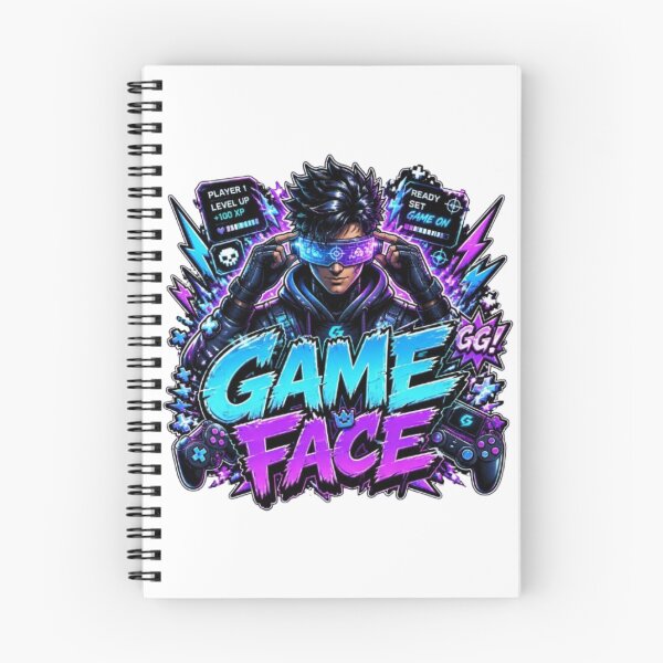 Item preview, GAME FACE Gaming Sticker | Neon Esports Gamer Streetwear Design designed and sold by Stylestickers55.