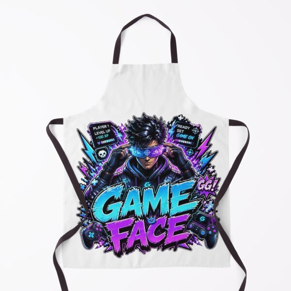 Item preview, GAME FACE Gaming Sticker | Neon Esports Gamer Streetwear Design designed and sold by Stylestickers55.