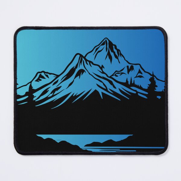 Item preview, blue northern light mountain designed and sold by soulsurferart.