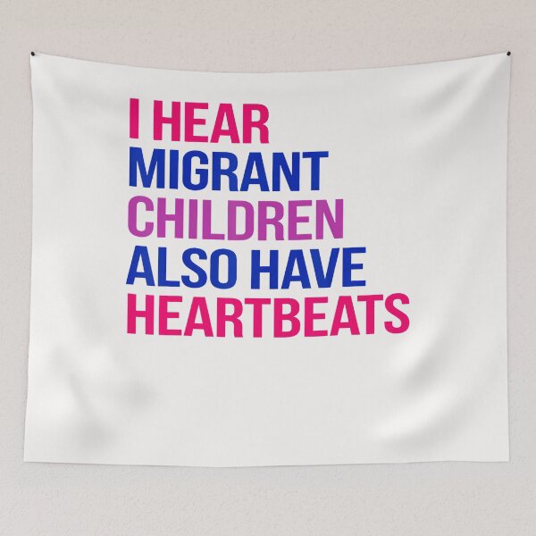 Item preview, I Hear Migrant Children Also Have Heartbeats Human Rights designed and sold by Apparel-Vortex.