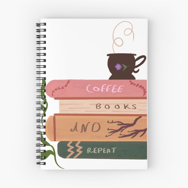 Item preview, Boho Coffee and Books Stack with Flowers designed and sold by IO Soul Spaces.