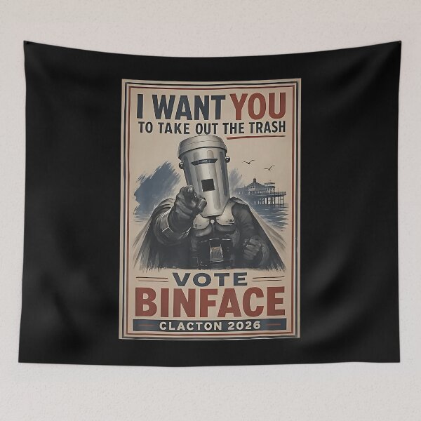 Item preview, Retro I Want You To Take Out The Trash Vote Binface 2026 designed and sold by Apparel-Vortex.